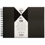 Clairefontaine Album DIY zum Personalisieren 40 Blatt 185 g 27x20 cm Schwarz 1 St.