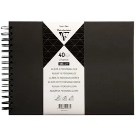 Clairefontaine Album DIY zum Personalisieren 40 Blatt 185 g 27x20 cm Schwarz 1 St.