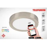 Telefunken LED Deckenlampe 18W rund silber