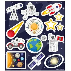 1 Bogen Weltraum Galaxie Aufkleber
