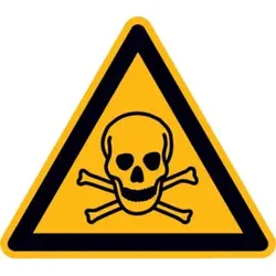 SafetyMarking Warnschild Folie SL 100 mm Warnung vor giftigen Stoffen