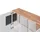 OTTO home Highboard OTTO HOME "Ribe,120cm breit,112cm hoch,Oberplatte massiv,12 Fächer", weiß (weiß, kernbuche), B:120cm H:112cm T:35cm, Sideboards, Highboard, Oberplatte Massivholz,schwarze Metall Griffe,2 Türen mit Glaseinsatz
