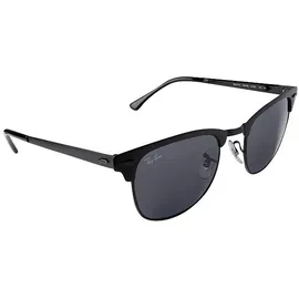 Ray-Ban Clubmaster Metal RB3716 186/R5 51-21 matte black/classic blue