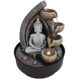 Lemodo Zimmerbrunnen Buddha (Motiv Dhyana rund)