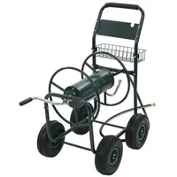 VidaXL Gartenschlauchwagen mit 1/2\" Schlauchanschluss 75 m Stahl