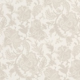 Rasch Textil Rasch Tapete 711448 - Vliestapete mit Blumenmuster in Weiß und Silber aus der Kollektion Sophia - 10,05m x 0,53m (LxB)