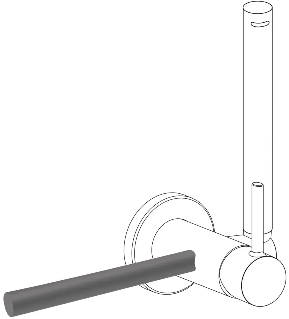 Tres Handtuchhalter Beidseitig installierbar (Ref , 03412401GR 03412401GR