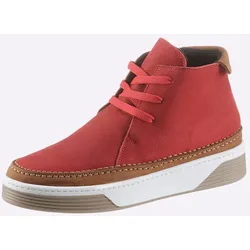 Stiefelette GEMINI, Damen, Gr. 39, rot, Glattleder, sportlich, Schuhe