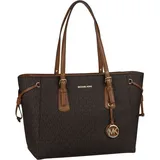 Michael Kors Shopper Voyager Medium MF TZ Tote MK Signature Brown Braun Damen