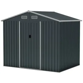Costway Gerätehaus 2,35 x 1,71 m Grau
