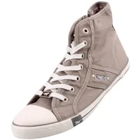 Mustang Damen High Top Sneaker Grau, Schuhgröße:EUR 38