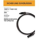 hiskon HISkon, Zubehör Stromerzeuger, 4mm2 Verlängerungskabel MC4 auf MC4 Stecker - 3m (Solarkabel, Solarstecker)
