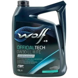 wolf lubricants OfficialTech 0W-30 LL III FE 5 l
