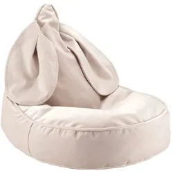 Wigiwama Bunny Beanbag / Sitzsack Hase, Farbe: Dusty Beige