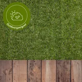 Andiamo Kunstrasen »Rasenteppich Jever« rechteckig 20 mm Höhe natürliche Optik, mit Drainagefunktion, für Balkon, Terrasse & Garten,