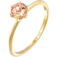 Elli PREMIUM Morganit Solitär Verlobungsring 585 Gelbgold 56 Damen