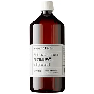 wesentlich. Rizinusöl kaltgepresst 1000ml - 100% reines Rizinusöl - für Haut und Haare, Wimpern und Augenbrauen