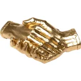 Kare Deko Objekt Shake Hands Gold 25cm