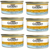GOURMET Gold Nassfutter mit Thunfisch Mousse für adulte Katzen 6x85 g