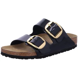 Birkenstock Damen Sandale Arizona Big Buckle Birko-Flor Patent schmal Schwarz 40 - 40 EU Schmal