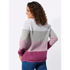 Casual Looks Ajour-Strickjacke in Rosa 52