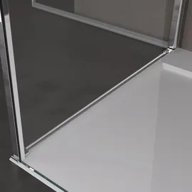 SoGood doporro Duschkabine U-Form 80x70x80 cm Ravenna36uk Duschabtrennung Drehtüren mit Duschwanne 8mm ESG-Sicherheitsglas Klarglas inkl. Nano-beschichtung