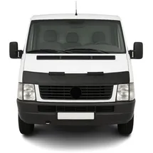 Omac Haubenbra Steinschlagschutz Bonnet Bra kompatibel mit VW Volt/LT 1998-2006 Schwarz Halb