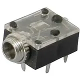 TRU Components 1559785 Klinken-Steckverbinder 3.5 mm Buchse, Einbau horizontal Polzahl: 3 Stereo Schwarz