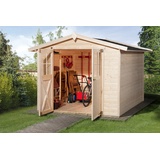 Weka Gartenhaus 316 2,54 x 2,95 m natur