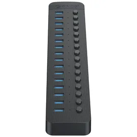 ORICO CT2U3-16AB 16x USB-A 3.0 Hub Schaltern - Schwarz