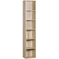 Woltu Bücherregal 30 x 158,5 x 24 cm Helle Eiche