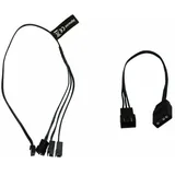Alphacool Digital RGB LED Y-Kabel 3-fach mit JST Stecker - schwarz, 60cm