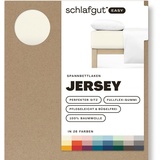 SCHLAFGUT Easy Jersey 140 x 200 - 160 x 200 cm yellow light