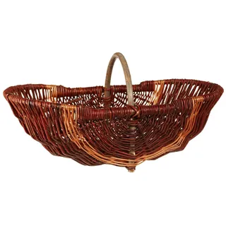 Dehner Weidenkorb mit Bügel, ca. 55 x 34cm, Weidengeflecht