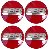 WUDILIYI 4 Stück Auto Radnabenkappen Aufkleber, Felgenaufkleber für BBS 56MM 60MM 65MM 70MM 80MM, Nabendeckel Radnabenabdeckung-Logo Sticker, Zentralabdeckung,E-60MM
