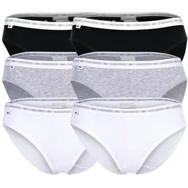 Lacoste Slip 6 St. Schwarz/Mehrfarbig XS