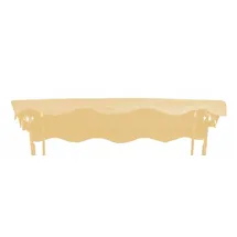 GO-DE Ersatzdach für Hollywoodschaukel Polyester beige