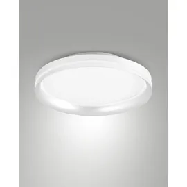 Fabas Luce Isy 1 Aluminium LED Deckenleuchte 42W IP20 weiß