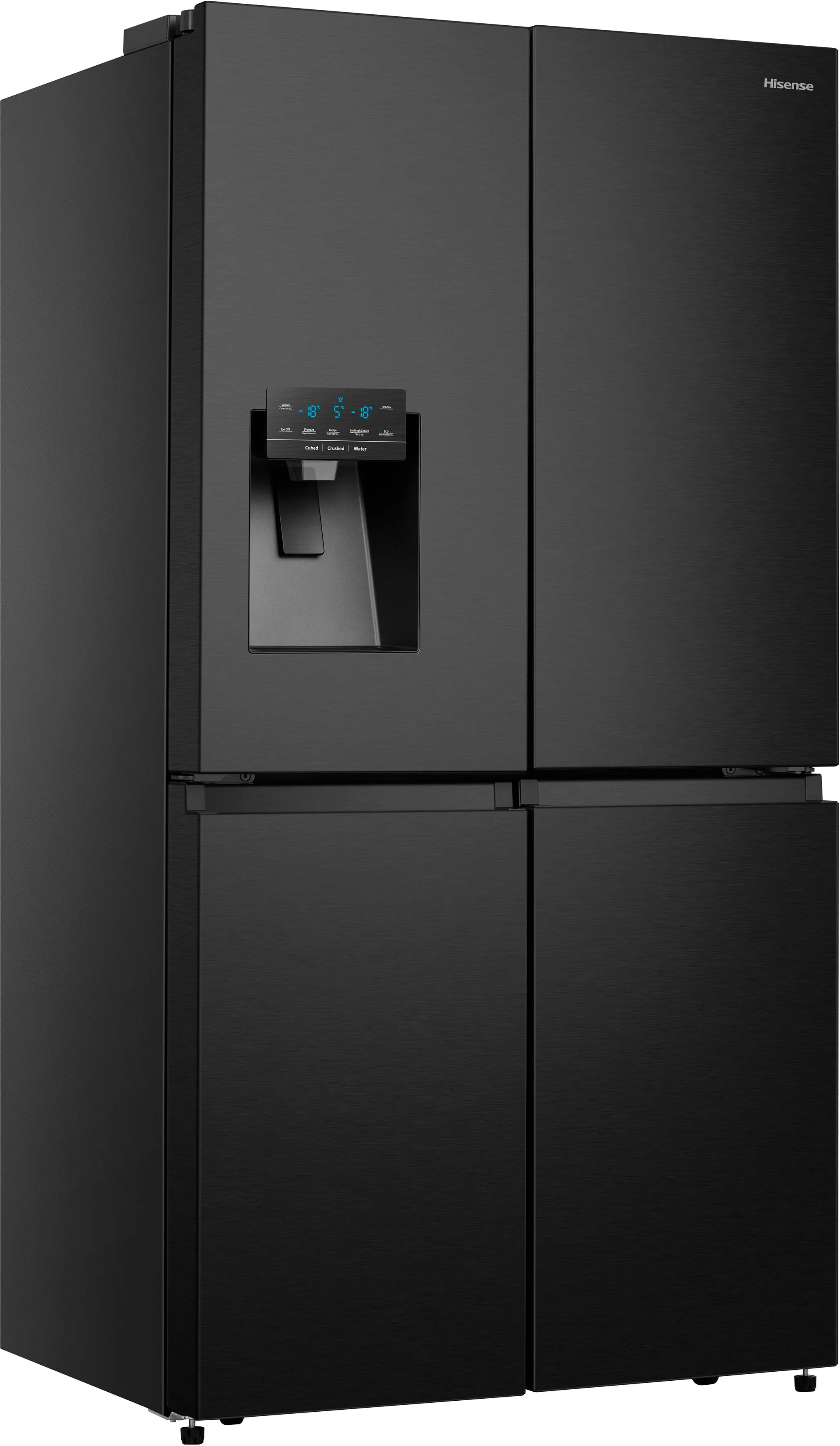 E (A bis G) HISENSE Multi Door Kühlschränke schwarz (gebürstetes edelstahl, schwarz) Kühl-Gefrierkombinationen Bestseller