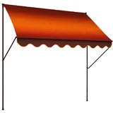 Angerer Klemmmarkise Exklusiv mit Handkurbel, Terrasse/Balkon, einfache Montage ohne Bohren, Made in Germany, hochwertiger Stoff, UV-beständig, höhenverstellbar, wasserabweisend, 250 cm Ombré