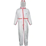 CoverStar Schutzoverall Plus® Gr.XXL weiß/rot PSA III