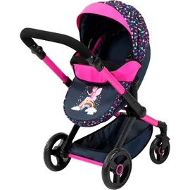 Bayer Xeo Deluxe Kombi-Puppenwagen schwarz
