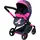 Bayer Xeo Deluxe Kombi-Puppenwagen schwarz