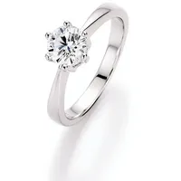 Smart Jewel Verlobungsring funkelnd mit Zirkonia Stein, Antragsring, Silber 925 silberfarben 60