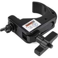 Riggatec Smart Hook Slim Clamp Mini Schwarz bis 75kg (32-35mm)