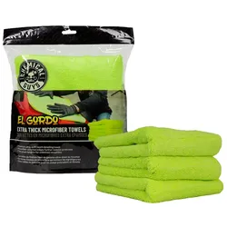 Chemical Guys El Gordo Extra Thick Microfiber Towel Green 3 Stück