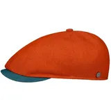 LIERYS Twotone Summer Flatcap Herren/Damen - Ballonmütze Made in Italy - Schirmmütze handgefertigt - Frühjahr/Sommer orange L (58-59 cm) - L