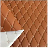 Kunstleder Gesteppt Meterware Polsterstoff Möbelstoff Gesteppt Kaschiert Leder Polsterstoff Stoff Kunstleder Polsterstoff Bezugsstoff Lederoptik Als Polster-Stoff/Sitzbezug für Den Innen(Size:1.6X1m,C