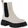 VAN HILL Damen Plateau Boots Stiefeletten Profil-Sohle Stiefel Schuhe 839534, Farbe: Beige Schwarz, 38 - 38