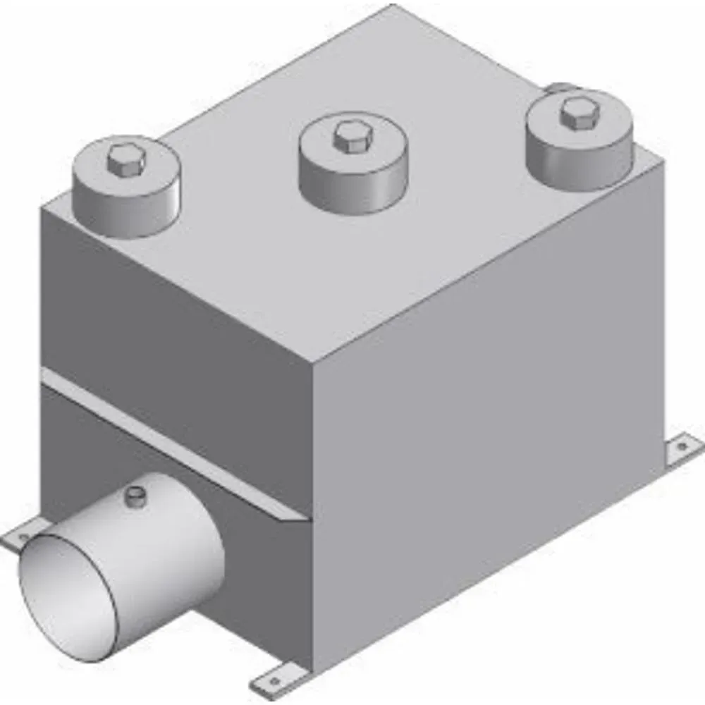 Abgasschalldämpfer RAS-II DN400 Edelstahl
